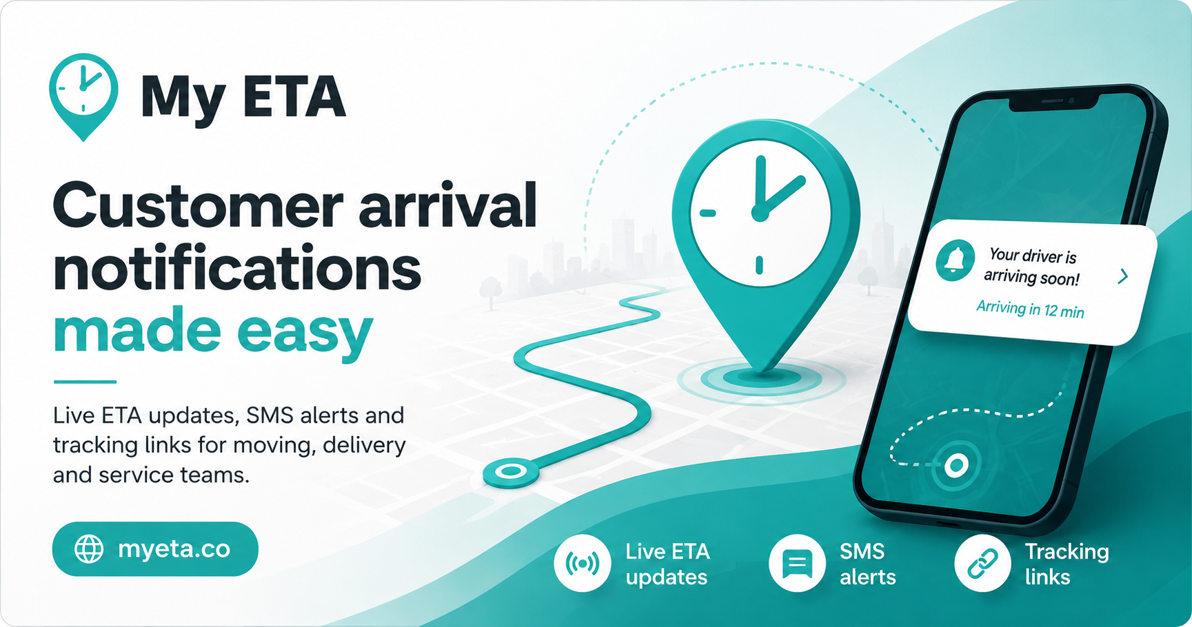 Customer arrival notifications made easy | My ETA